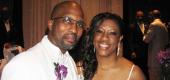 Terrence James, 49, of Galveston, TX with wife Ebony James. (Ebony James)
