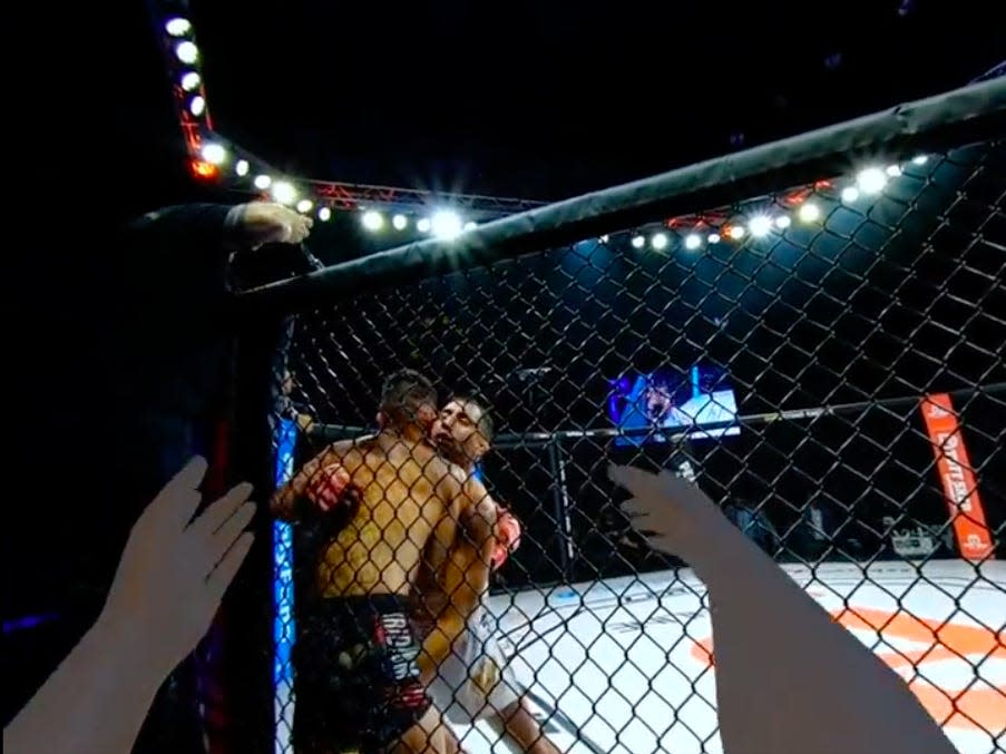 Video footage emerges from an MMA event that put virtual reality users into the thick of the fighting action - Yahoo Sports