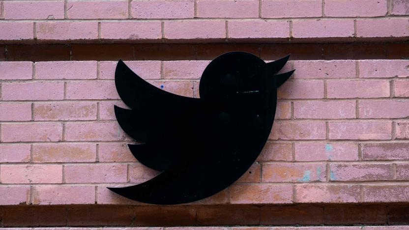 The Twitter logo at their offices in New York City on January 12, 2023. (Photo by ANGELA WEISS / AFP) (Photo by ANGELA WEISS/AFP via Getty Images)