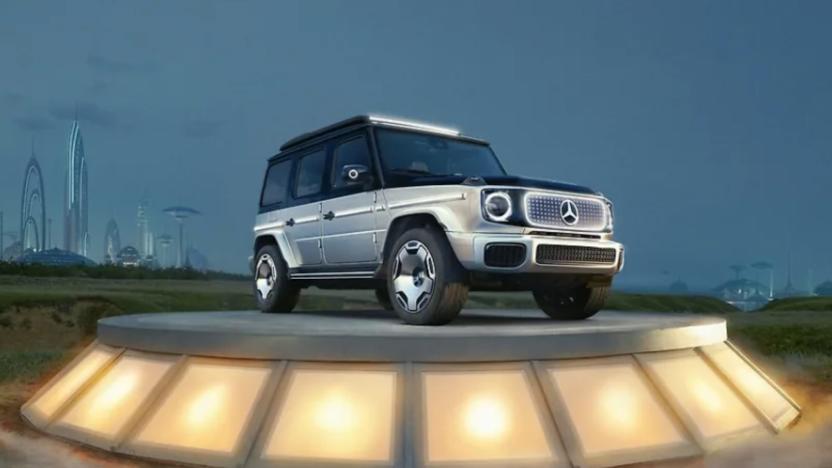 An image of a G-Wagon EV prototype.