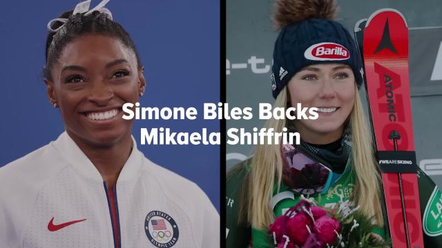 Simone Biles Backs Mikaela Shiffrin