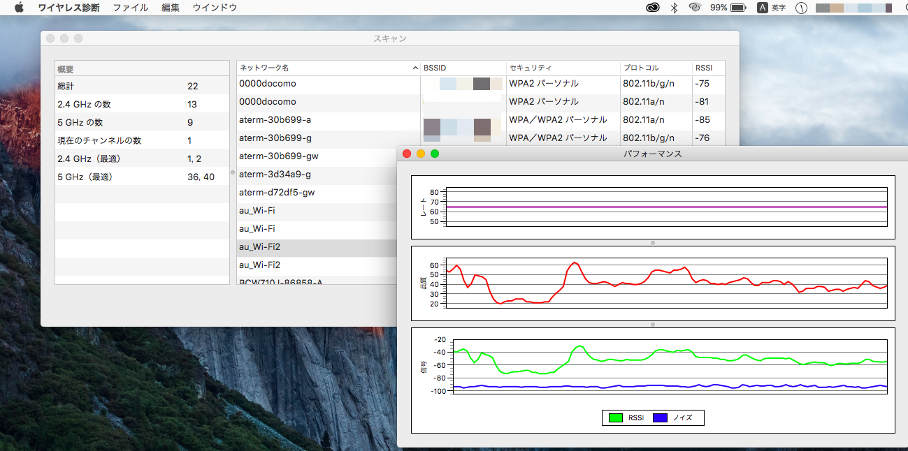 Wi Fi ヘルツ 確認