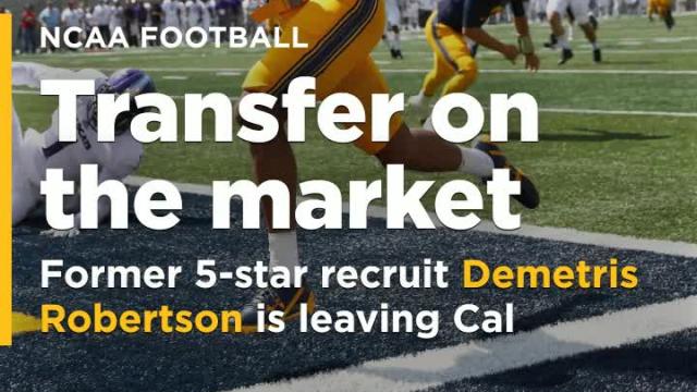 Former 5-star recruit WR Demetris Robertson announces he is transferring from Cal