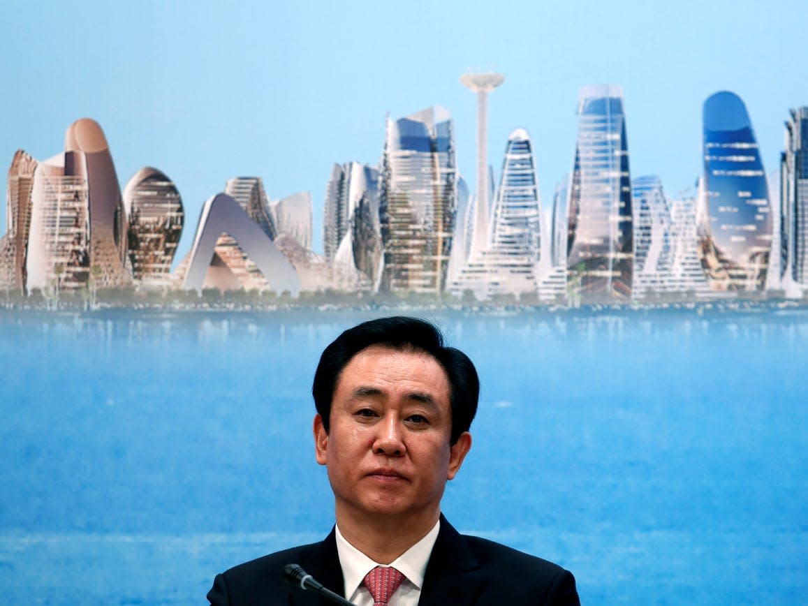 Evergrande's boss forced to sell an additional 277.8 million shares as China's g..