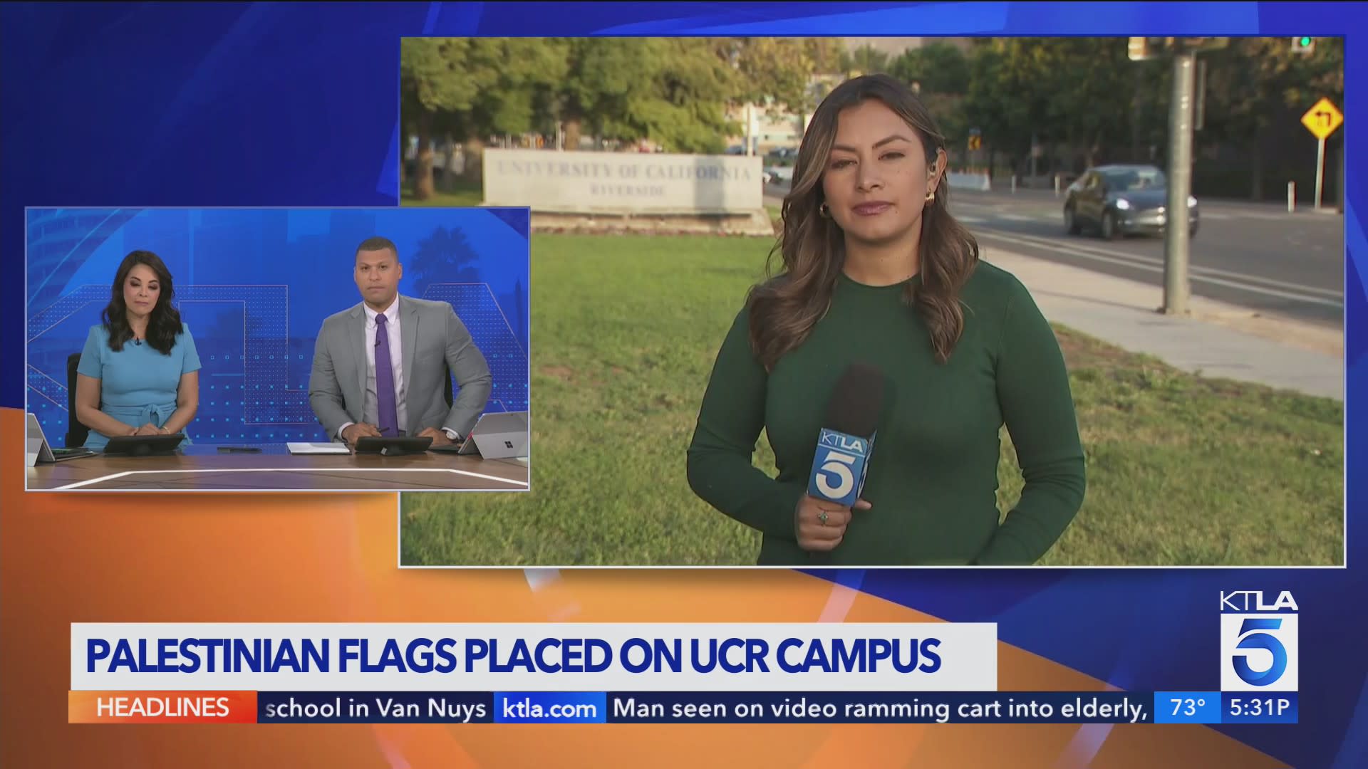 UCR students speak out after Palestinian flags appear on campus