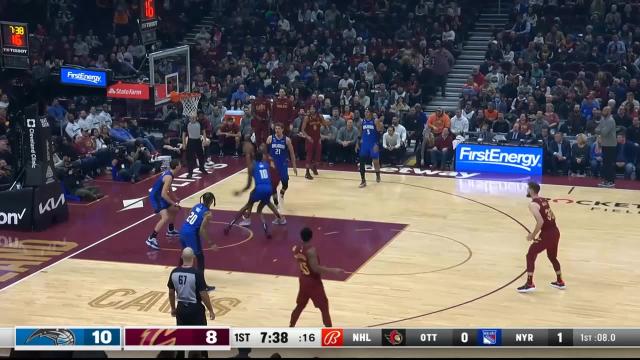 Bol with a block vs the Cleveland Cavaliers