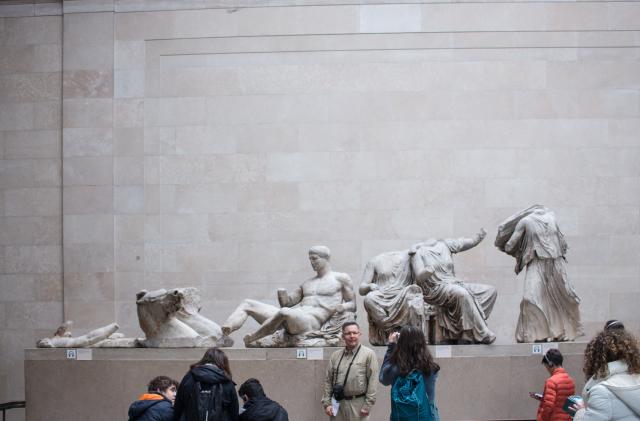 Statues at the British Museum.