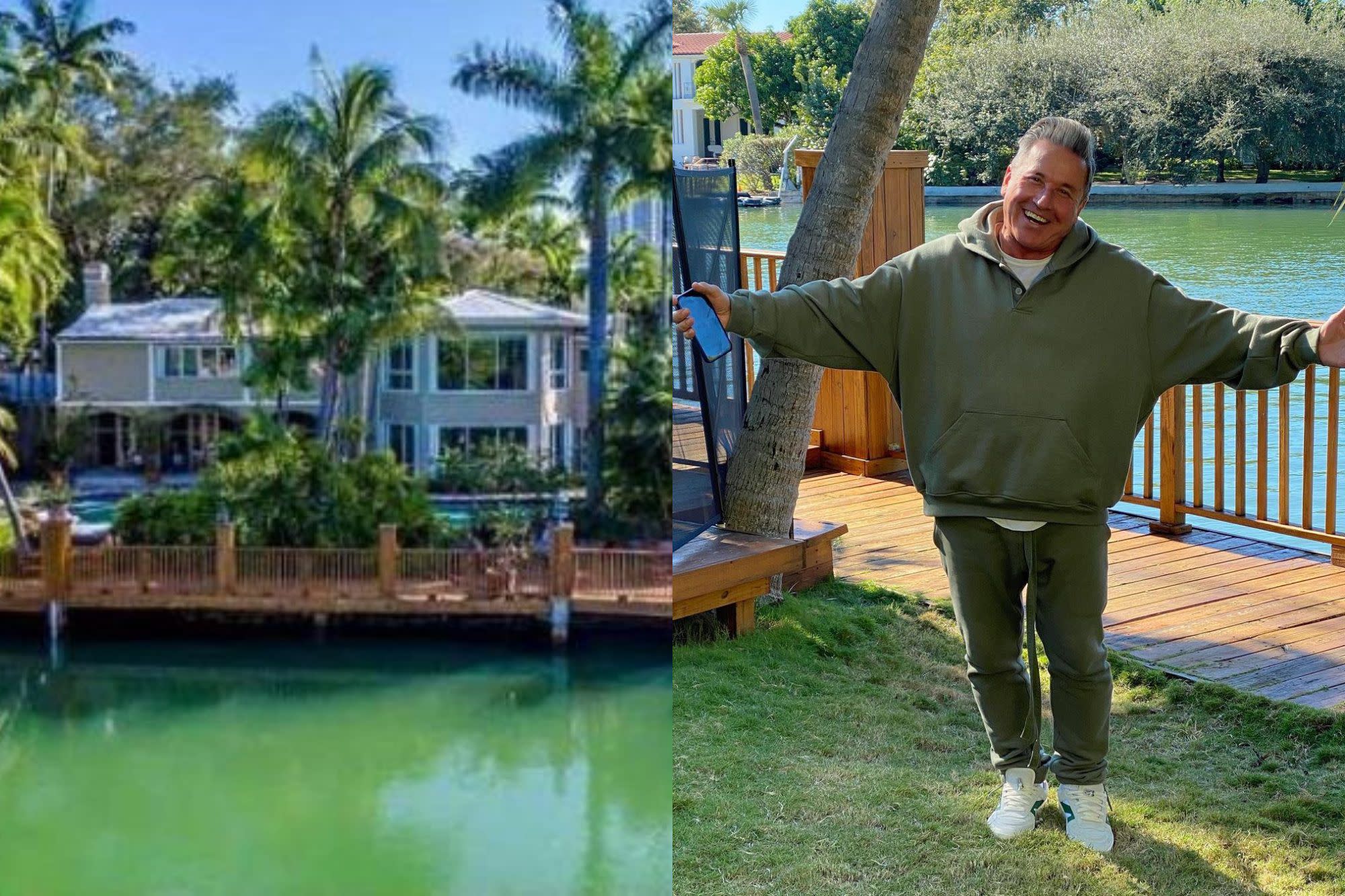 La increíble mansión de Ricardo Montaner en Miami, con pileta, jardín