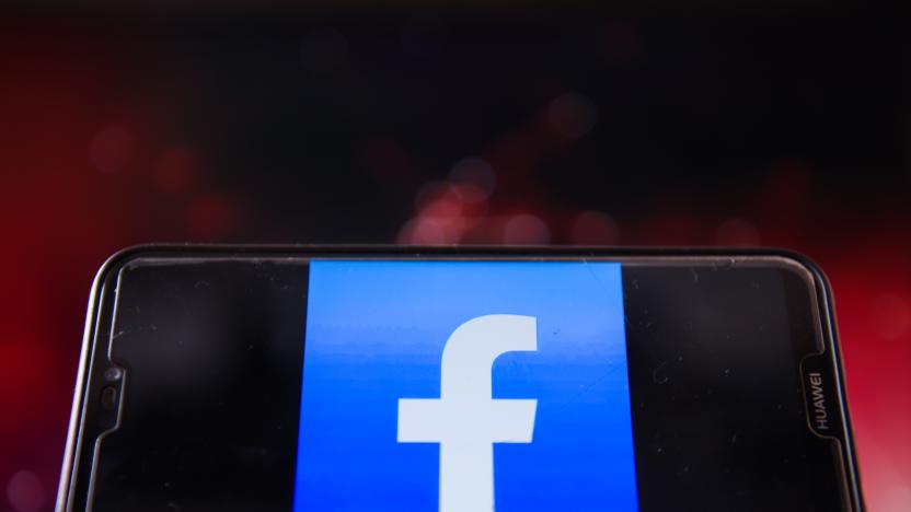 POLAND - 2020/08/04: In this photo illustration, a Facebook logo is displayed on a smartphone. (Photo Illustration by Omar Marques/SOPA Images/LightRocket via Getty Images)