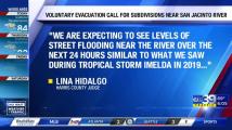 San Jacinto flood warning issued, Red Cross shelters open in Livingston, Coldspring | CW39 HOUSTON