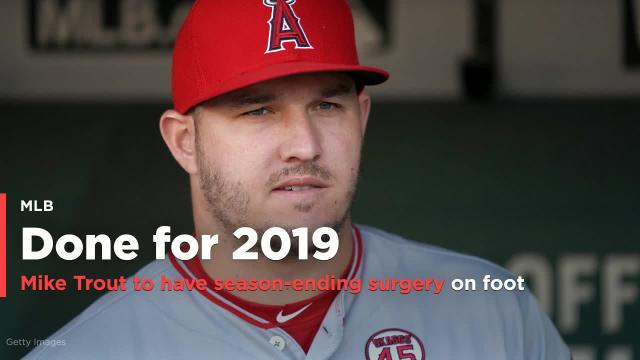 Angels star Mike Trout to undergo season-ending surgery on his foot