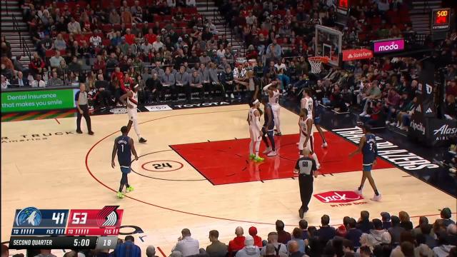 Jaylen Nowell with an and one vs the Portland Trail Blazers
