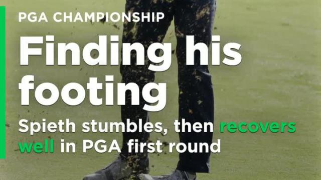 Jordan Spieth stumbles, finds footing in PGA Championship first round