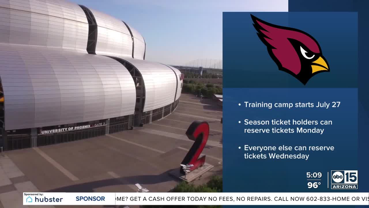 Arizona Cardinals Training Camp set to begin July 27