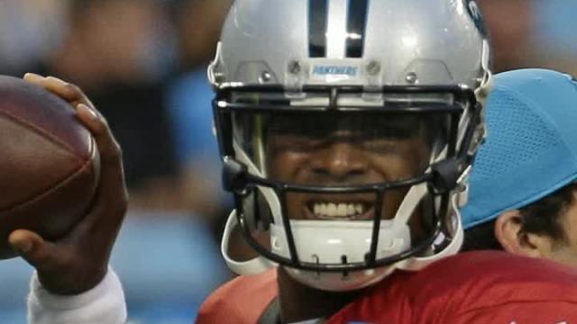 Newton throws in team drills for first time in 2 weeks