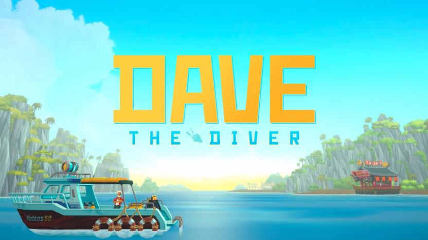 Dave the Diver title card. 