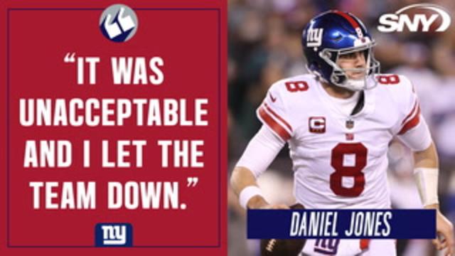 Daniel Jones on loss to Seahawks: 'It was unacceptable and I let the team  down