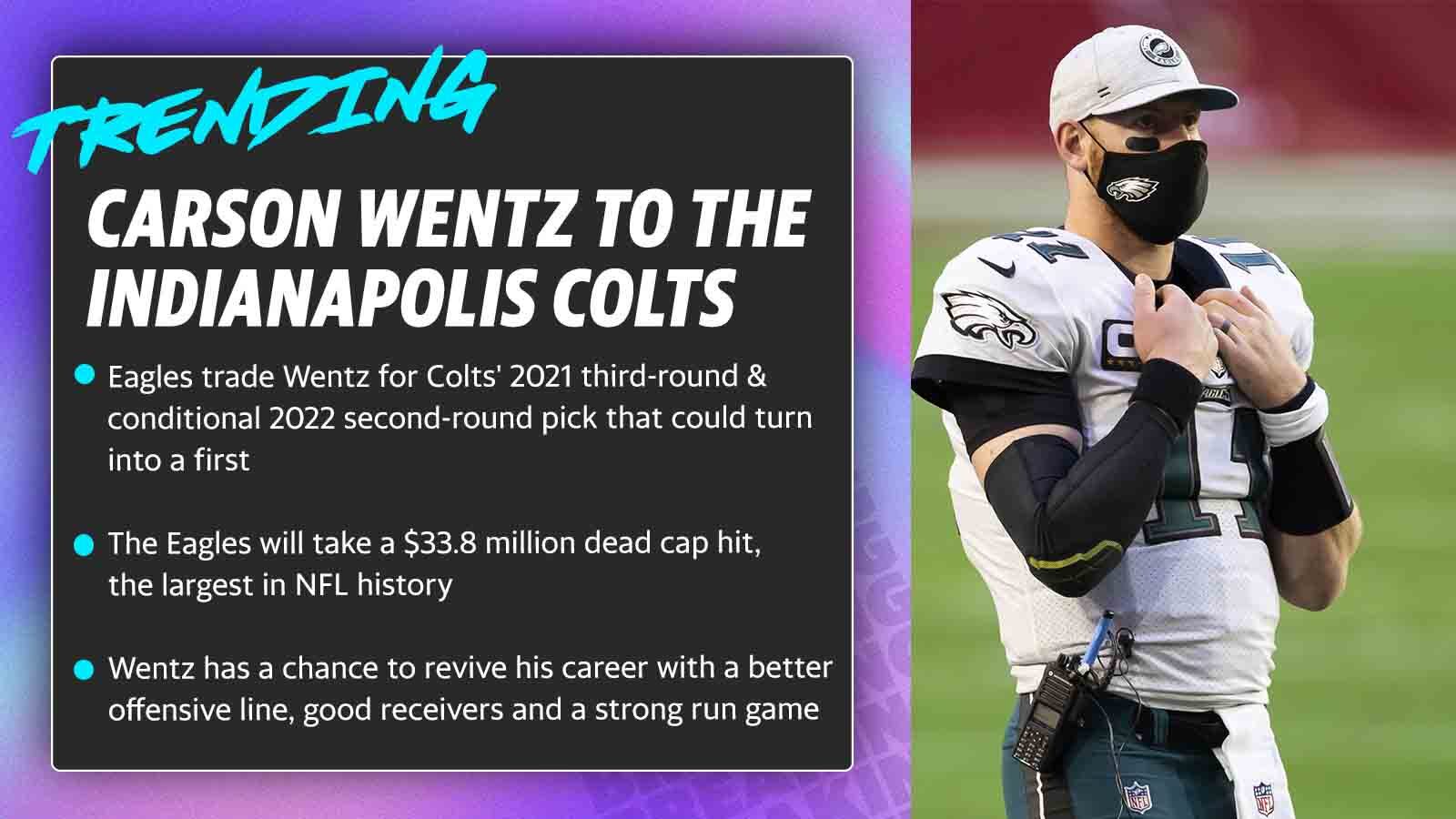 Carson Wentz traded to Colts: Updated look at Eagles' NFL Draft