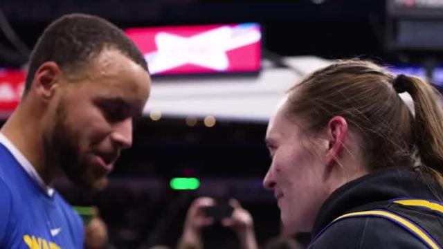 Taylor Robertson sets an NCAA women’s record and meets Stephen Curry