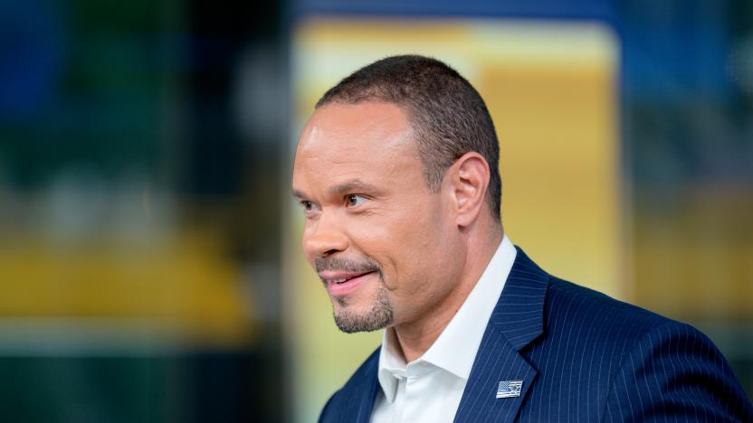 NEW YORK, NEW YORK - JUNE 18: Host Dan Bongino as US Open winner Gary Woodland visits "FOX & Friends" at Fox News Channel Studios on June 18, 2019 in New York City. (Photo by Roy Rochlin/Getty Images)