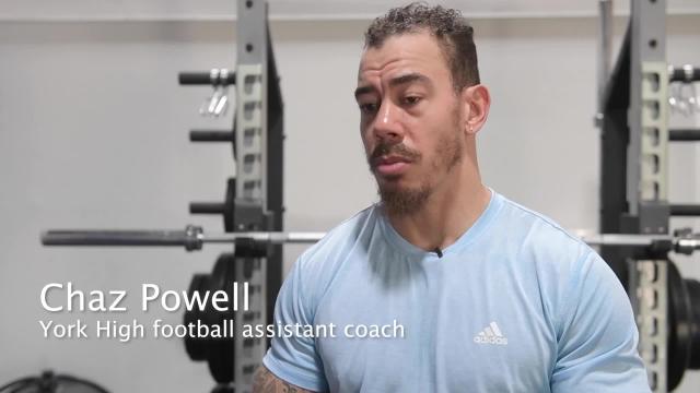 Former football star Chaz Powell begins a new chapter