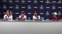Kinzie Hansen talks about Kelly Maxwell, OU softball's Game 1 win vs. Texas