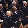 Trumps get frosty reception from Obamas, Clintons at George H.W. Bush funeral