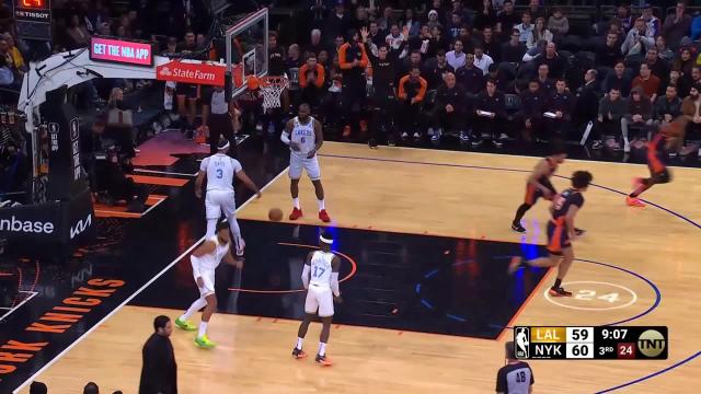 Quentin Grimes with a dunk vs the Los Angeles Lakers