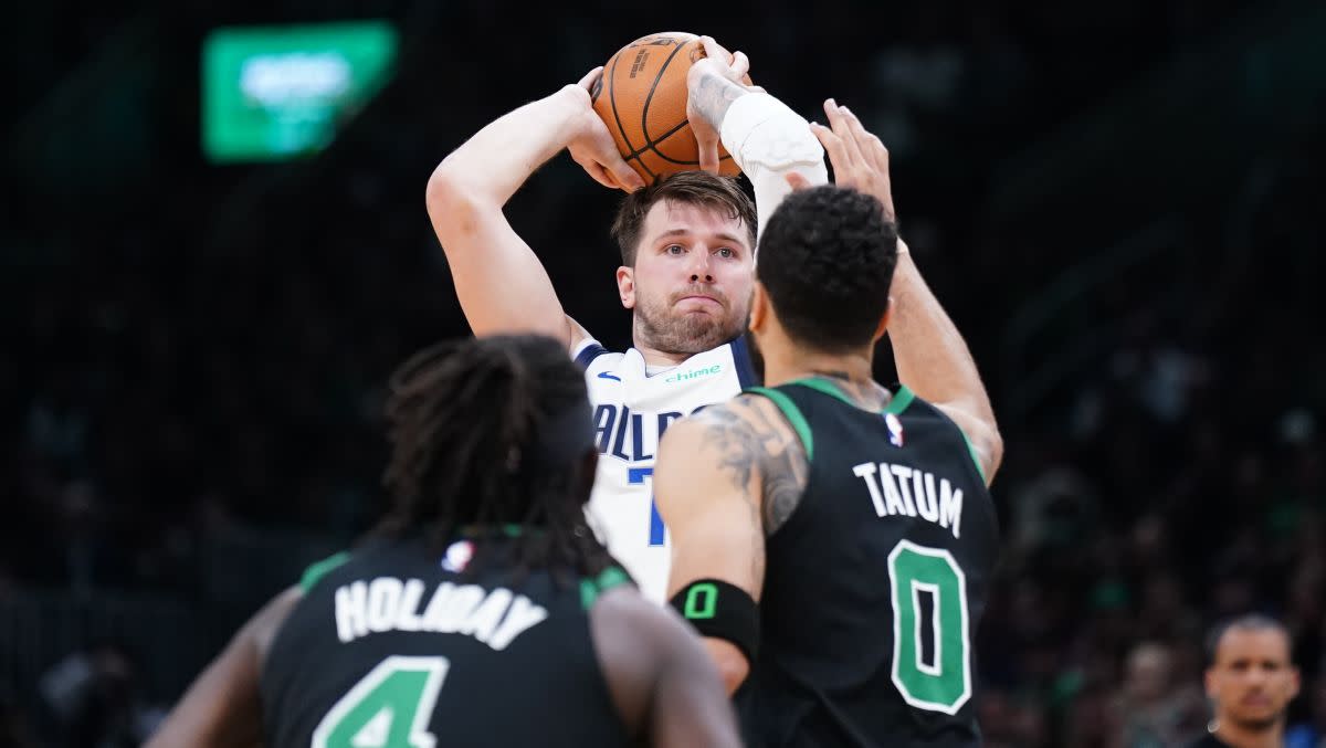Luka Doncic gives initial thoughts on facing Celtics in NBA Finals