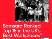 Samsara Ranks in Top 15 in the UK’s Best Workplaces™ 2024