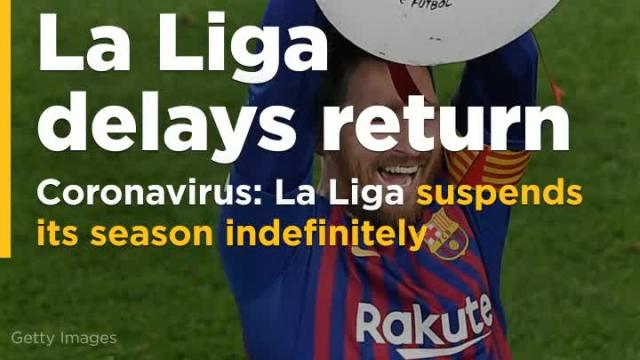 La Liga suspends its season indefinitely