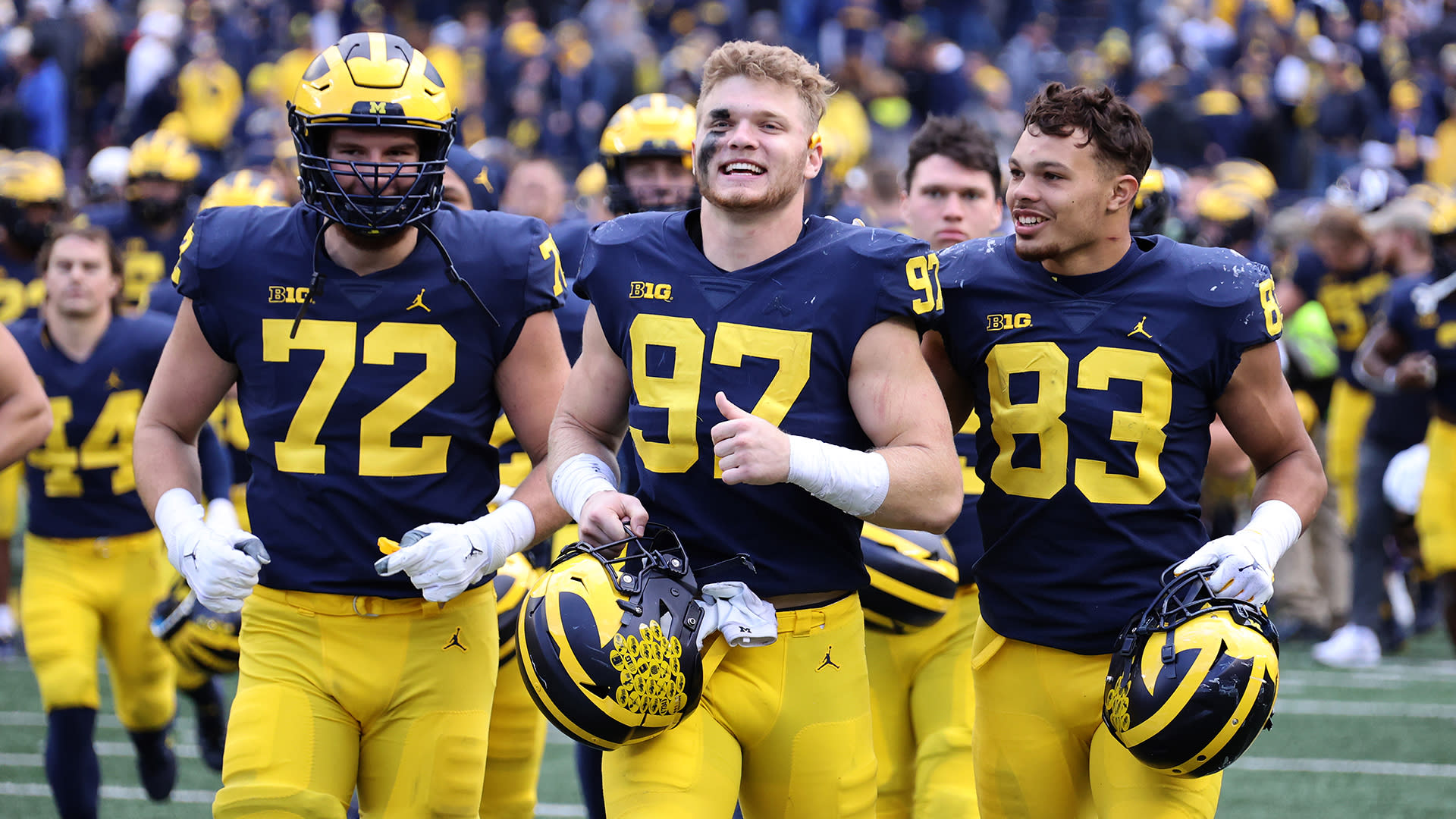 NFL draft: Michigan's Aidan Hutchinson on why Tom Brady retiring