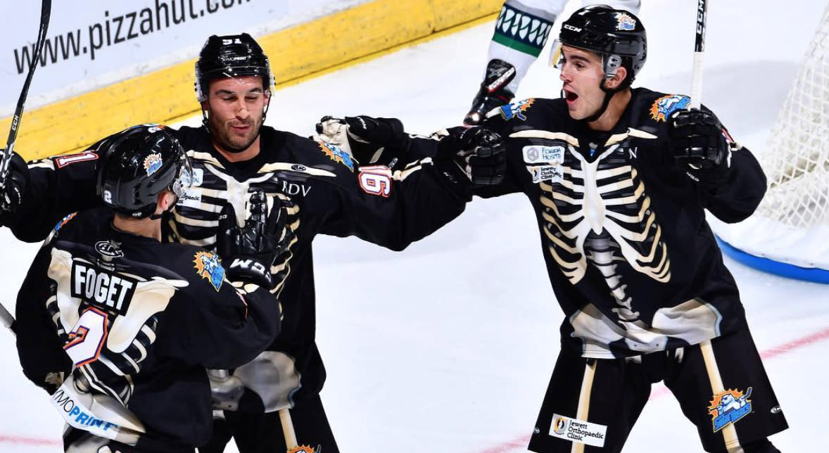 ECHL affiliate don Halloween-themed jerseys