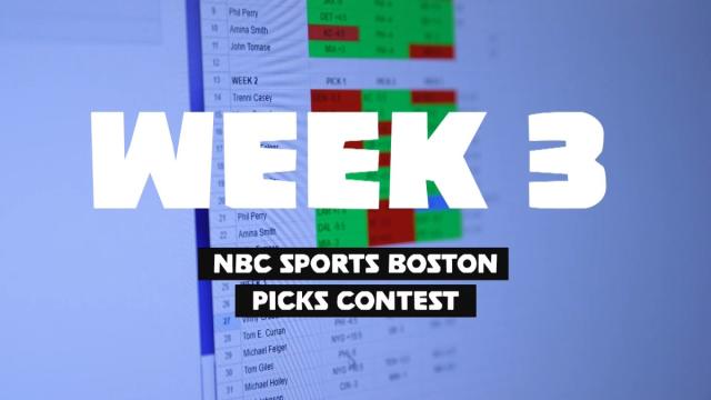 NBC Sports Boston's NFL Week 3 picks