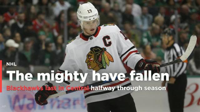 Blackhawks in last place halfway through season