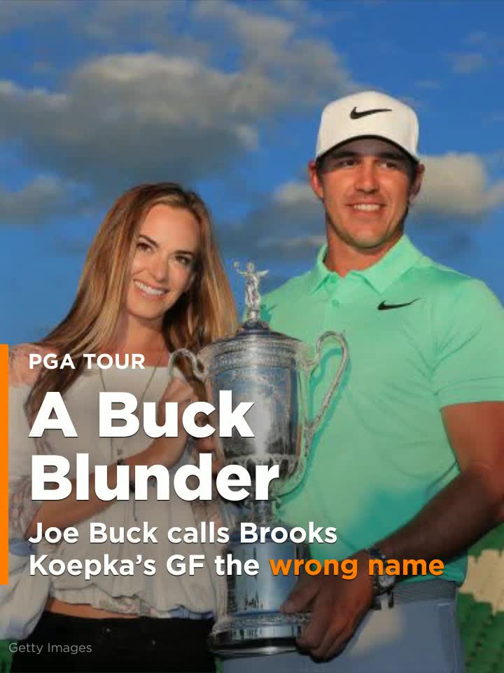 Joe Buck calls Brooks Koepka's girlfriend the wrong name in awkward U.S ...