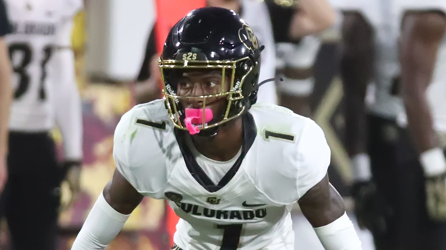 Getty Images - TEMPE, ARIZONA - OCTOBER 7: Cormani McClain #1 of the University of Colorado Buffs prepares for a play at the line of scrimmage in the third quarter against the Arizona State Sun Devils at Mountain America Stadium on October 7, 2023 in Tempe, Arizona. (Photo by Bruce Yeung/Getty Images)