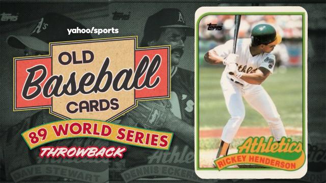 Rickey Henderson recalls the 1989 World Series through 'Old Baseball Cards'