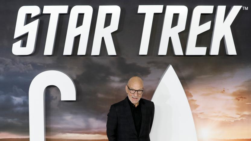 Sir Patrick Stewart attending the Star Trek: Picard Premiere held at the Odeon Luxe Leicester Square, London. (Photo by David Parry/PA Images via Getty Images)