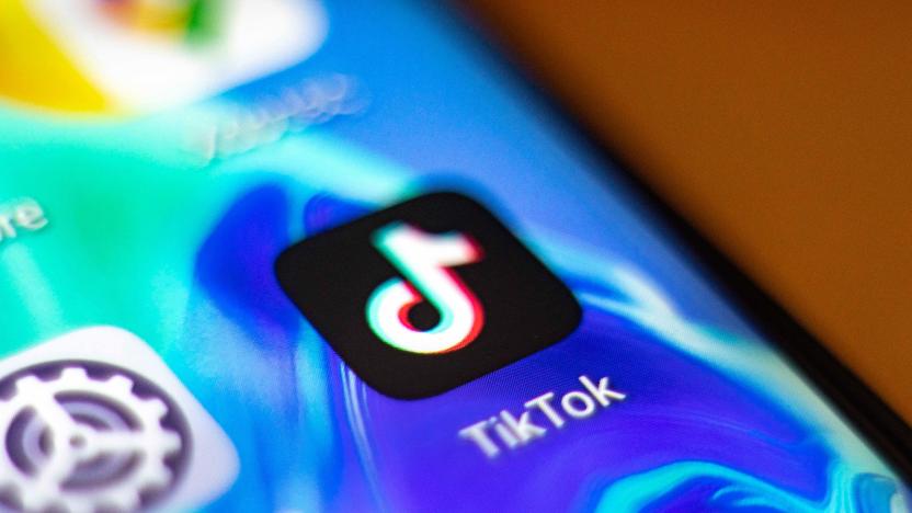 TikTok closeup logo displayed on a phone screen, smartphone and keyboard are seen in this multiple exposure illustration. Tik Tok is a Chinese video-sharing social networking service owned by a Beijing based internet technology company, ByteDance.  It is used to create short dance, lip-sync, comedy and talent videos. ByteDance launched TikTok app for iOS and Android in 2017 and earlier in September 2016 Douyin fror the market in China. TikTok became the most downloaded app in the US in October 2018. President of the USA Donald Trump is threatening and planning to ban the popular video sharing app TikTok from the US because of the security risk. Thessaloniki, Greece - August 1, 2020 (Photo by Nicolas Economou/NurPhoto via Getty Images)