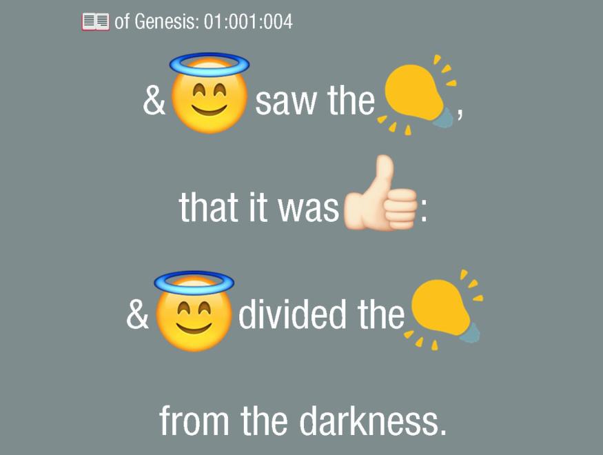 The Bible Has Been Translated Into Emojis Engadget