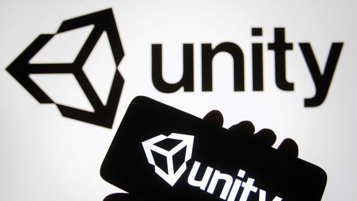 UKRAINE - 2021/11/10: In this photo illustration, the Unity Technologies (Unity Software Inc.) logo is seen on a smartphone and a pc screen. (Photo Illustration by Pavlo Gonchar/SOPA Images/LightRocket via Getty Images)