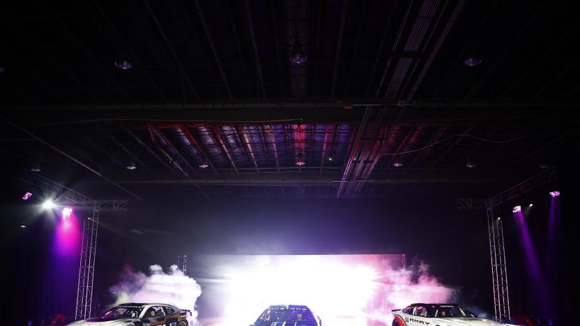 CHARLOTTE, NORTH CAROLINA - MAY 05: NASCAR unveils the seventh generation of the NASCAR Cup Series Chevrolet, Ford and Toyota cars during the NASCAR Next Gen Car Announcement on May 05, 2021 in Charlotte, North Carolina. (Photo by Jared C. Tilton/Getty Images)