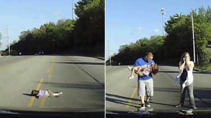 Pulse-Pounding Video Shows Girl Falling Out of Church Bus