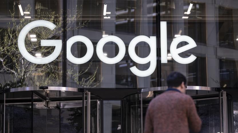 LONDON, UNITED KINGDOM - APRIL 04: Google workers stage a walkout protest over job cuts at the companyâs headquarters in London, United Kingdom on April 04, 2023. (Photo by Rasid Necati Aslim/Anadolu Agency via Getty Images)