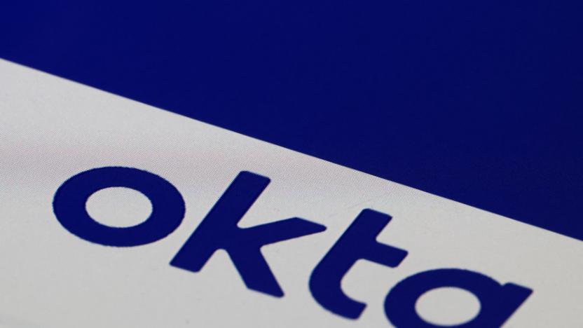 Okta logo is displayed in this illustration taken March 22, 2022. REUTERS/Dado Ruvic/Illustration