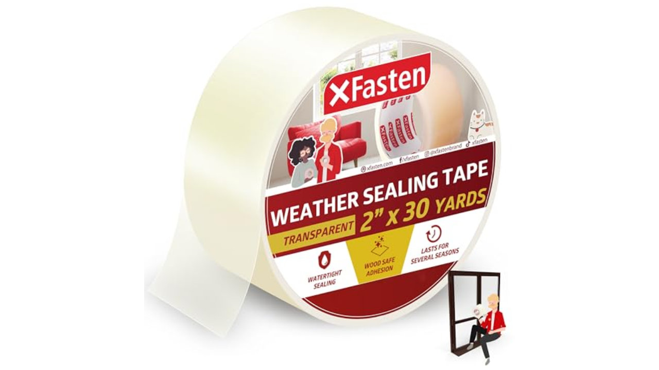 XFasten Clear Double Sided Tape 3/4 Inch x 30 Yards (Single Roll)