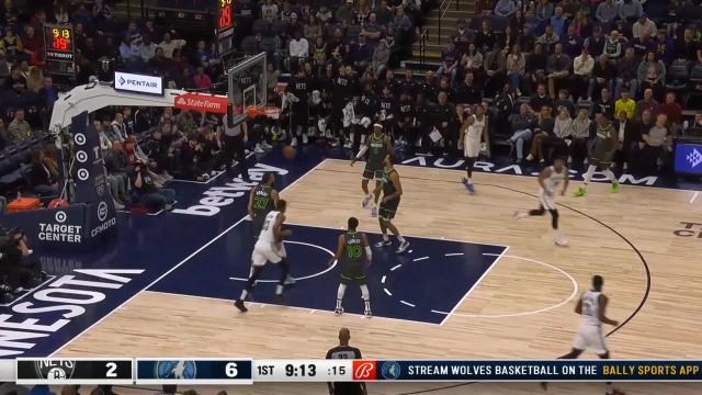 Cameron Johnson with a 3-pointer vs the Minnesota Timberwolves