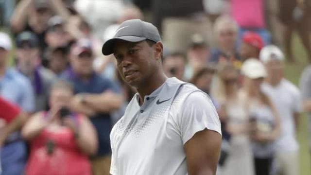 Vitage Tiger Woods makes an appearance at The Players