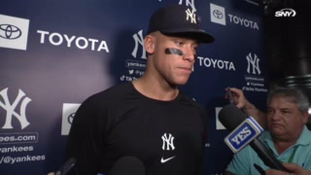 Aaron Judge after beating the Rays 9-8 